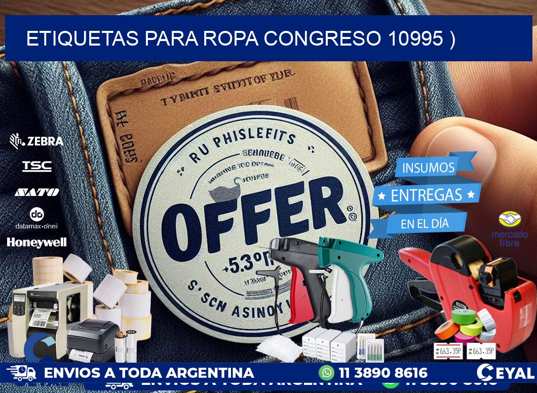etiquetas para ropa congreso 10995 )