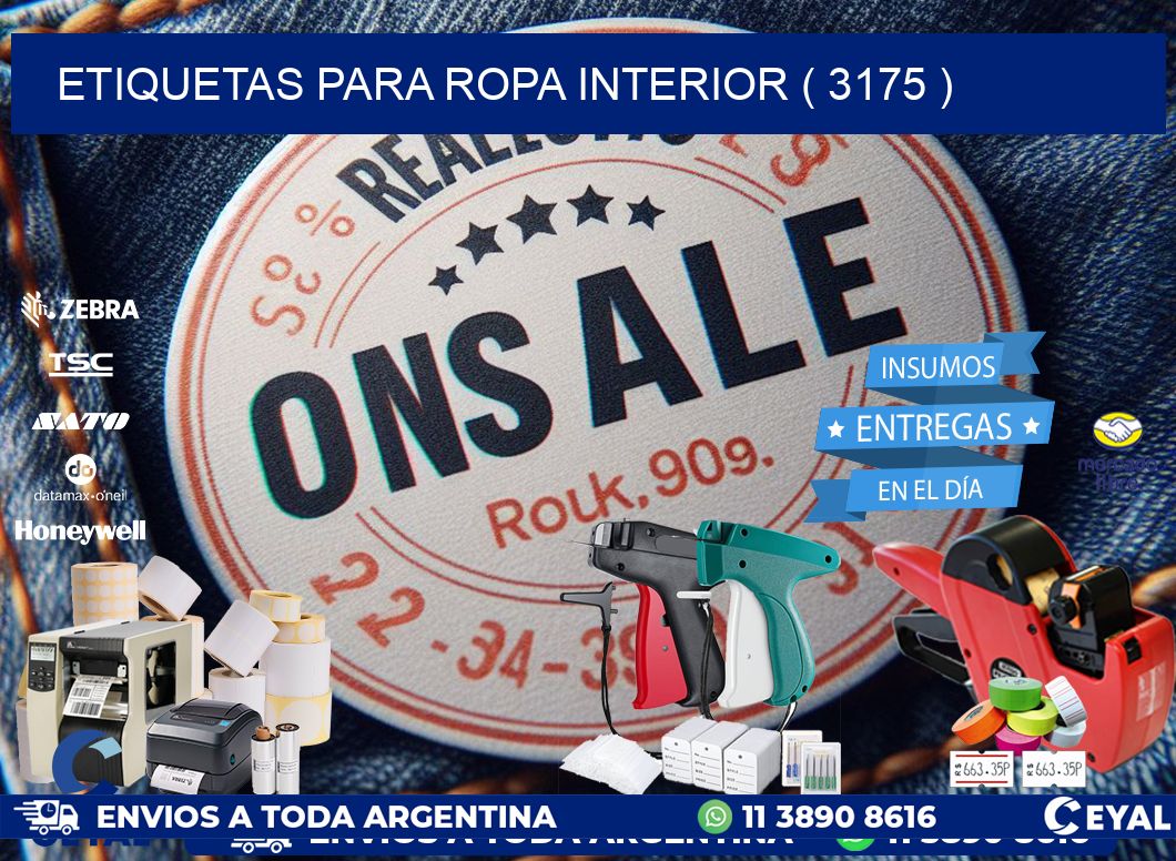 etiquetas para ropa interior ( 3175 )
