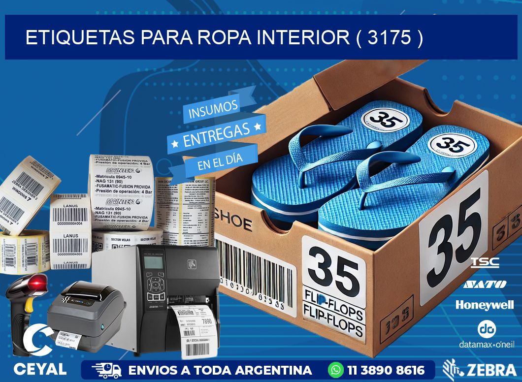 etiquetas para ropa interior ( 3175 )