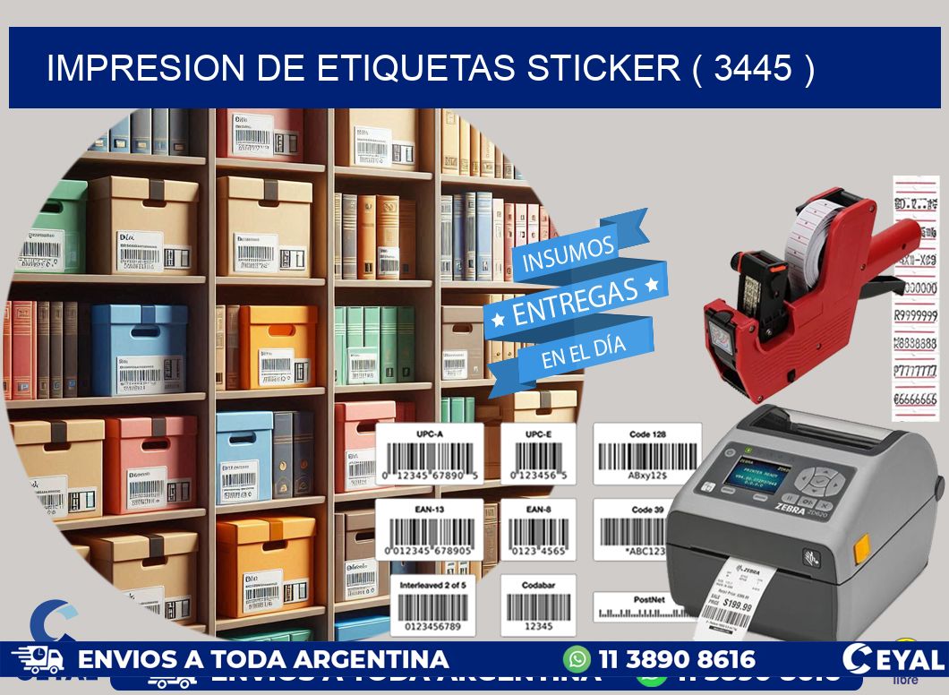 impresion de etiquetas sticker ( 3445 )