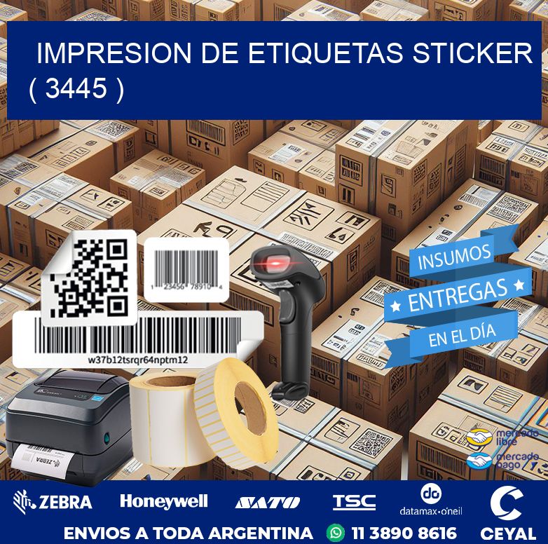 impresion de etiquetas sticker ( 3445 )