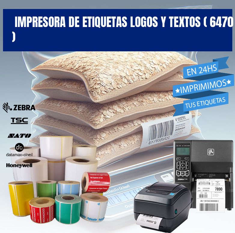 impresora de etiquetas logos y textos ( 6470 )