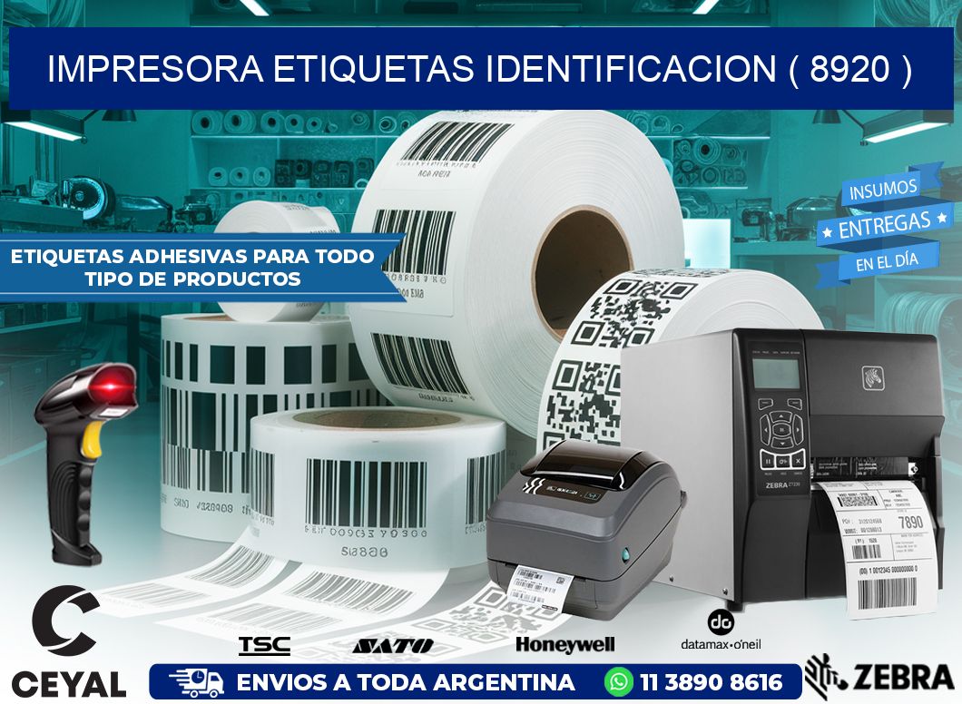 impresora etiquetas identificacion ( 8920 )