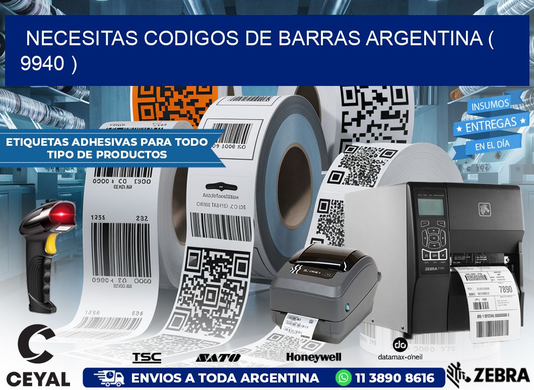 necesitas codigos de barras argentina ( 9940 )