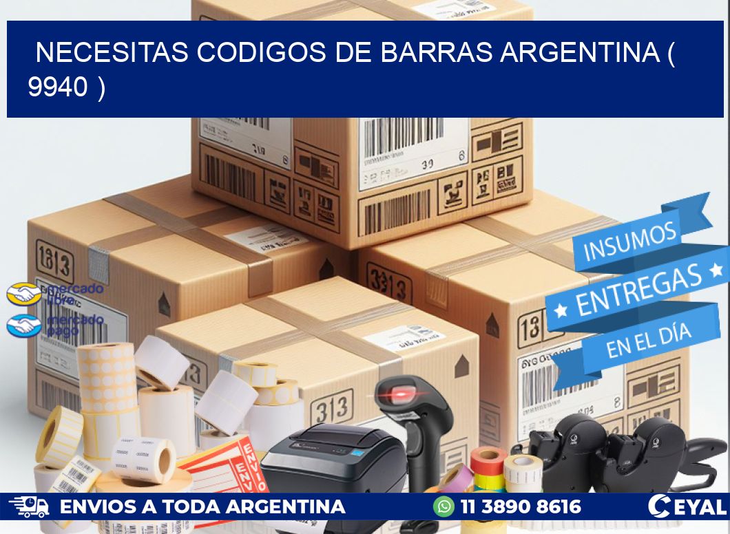 necesitas codigos de barras argentina ( 9940 )