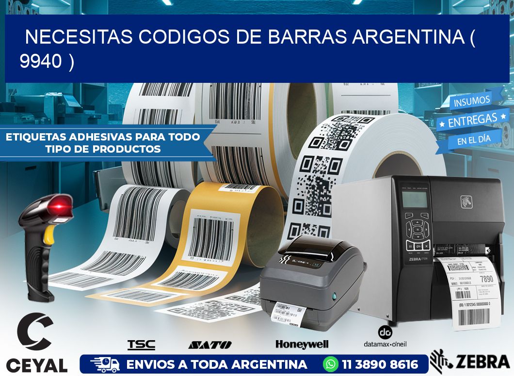 necesitas codigos de barras argentina ( 9940 )