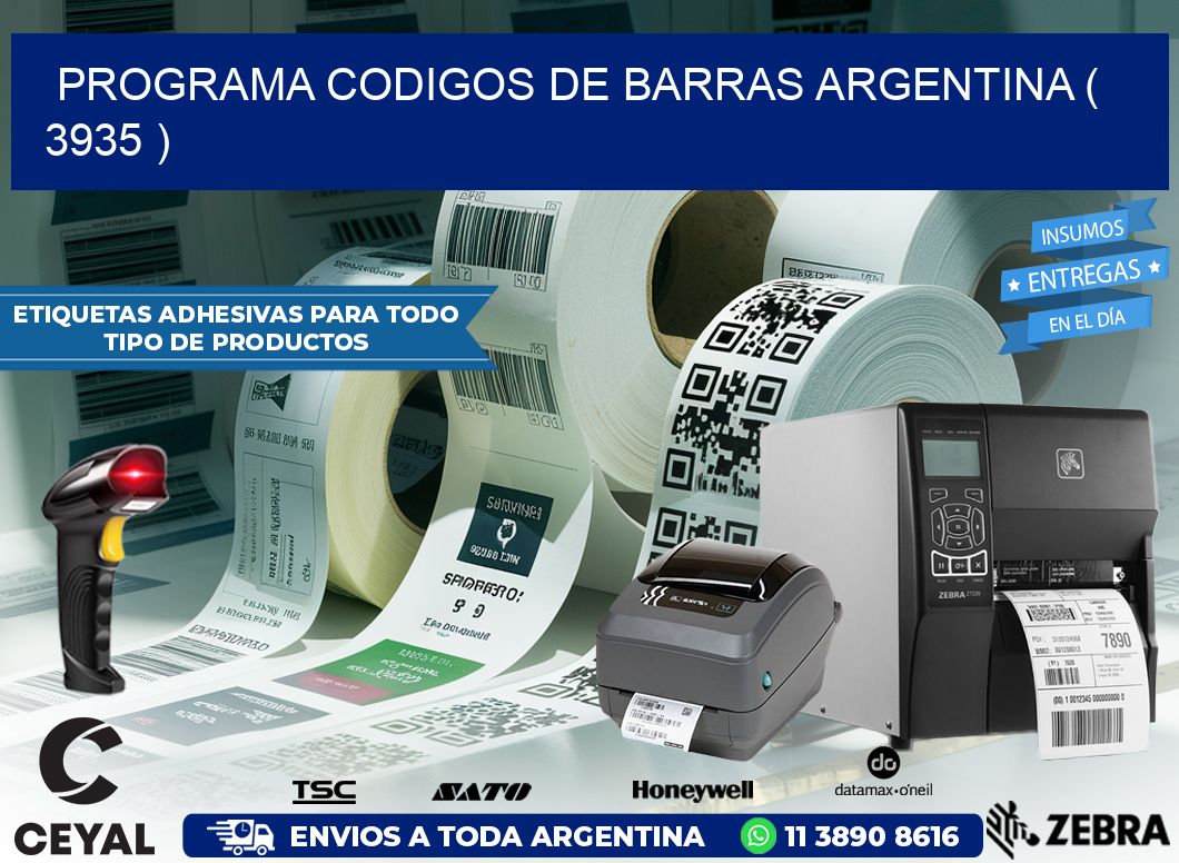 programa codigos de barras argentina ( 3935 )