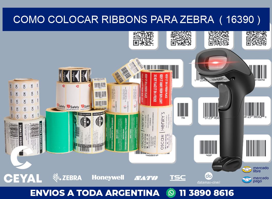 COMO COLOCAR RIBBONS PARA ZEBRA  ( 16390 )