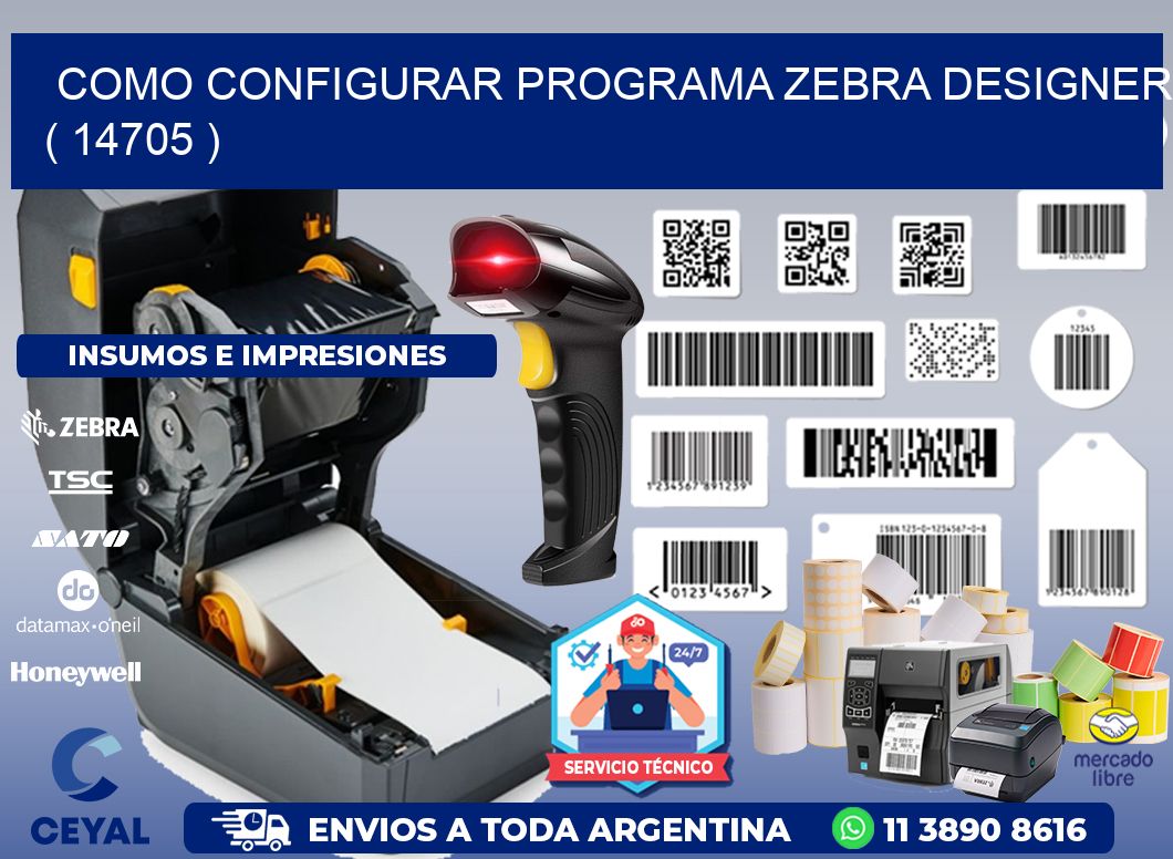 COMO CONFIGURAR PROGRAMA ZEBRA DESIGNER ( 14705 )