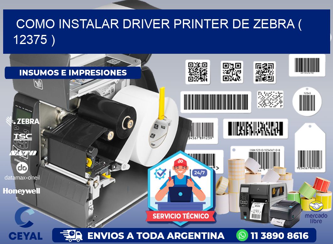 COMO INSTALAR DRIVER PRINTER DE ZEBRA ( 12375 )