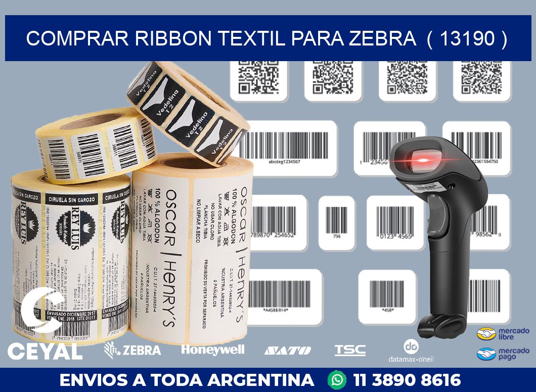 COMPRAR RIBBON TEXTIL PARA ZEBRA  ( 13190 )