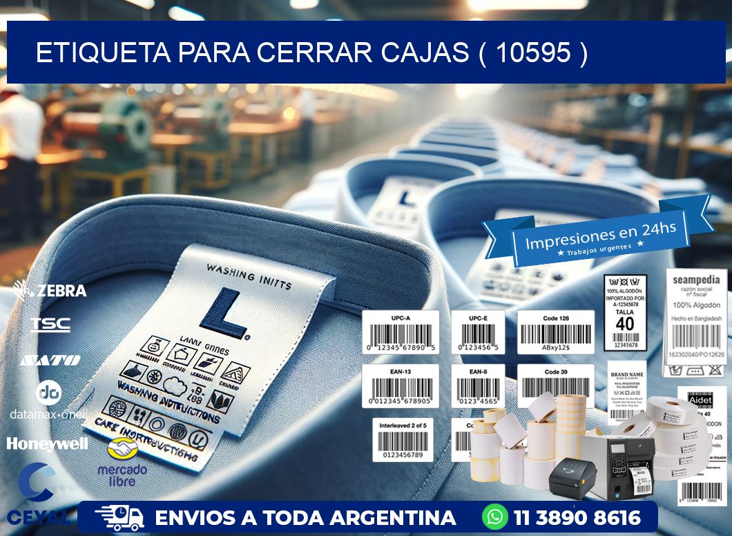 ETIQUETA PARA CERRAR CAJAS ( 10595 )