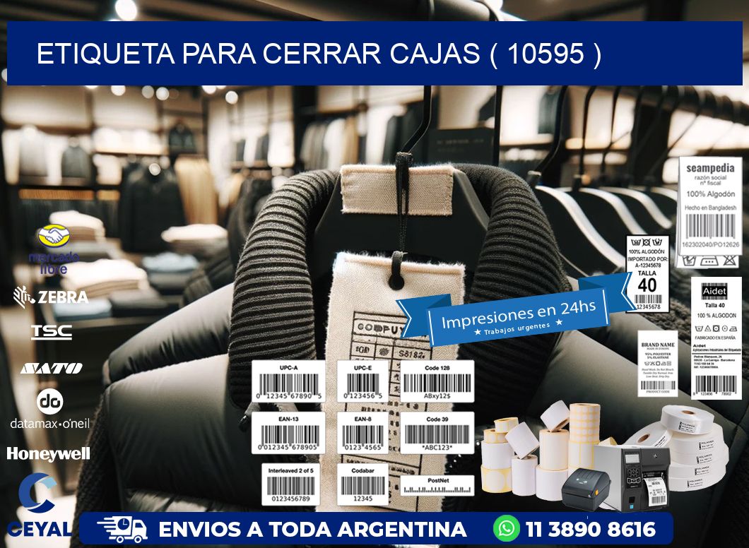 ETIQUETA PARA CERRAR CAJAS ( 10595 )