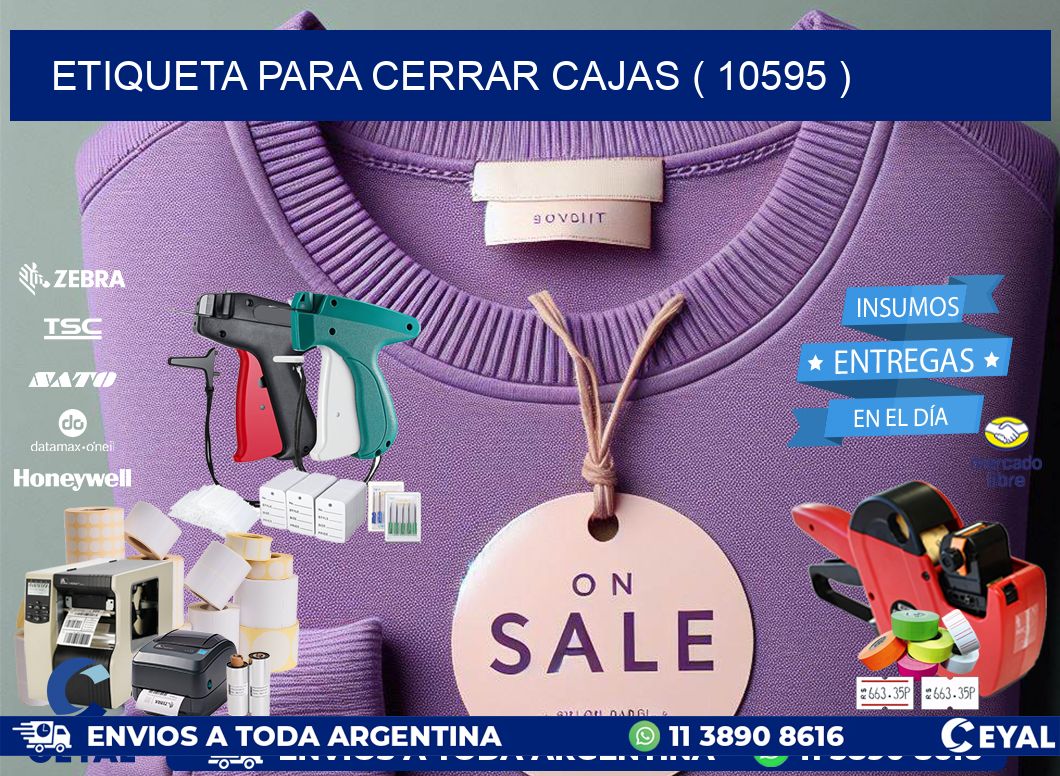 ETIQUETA PARA CERRAR CAJAS ( 10595 )