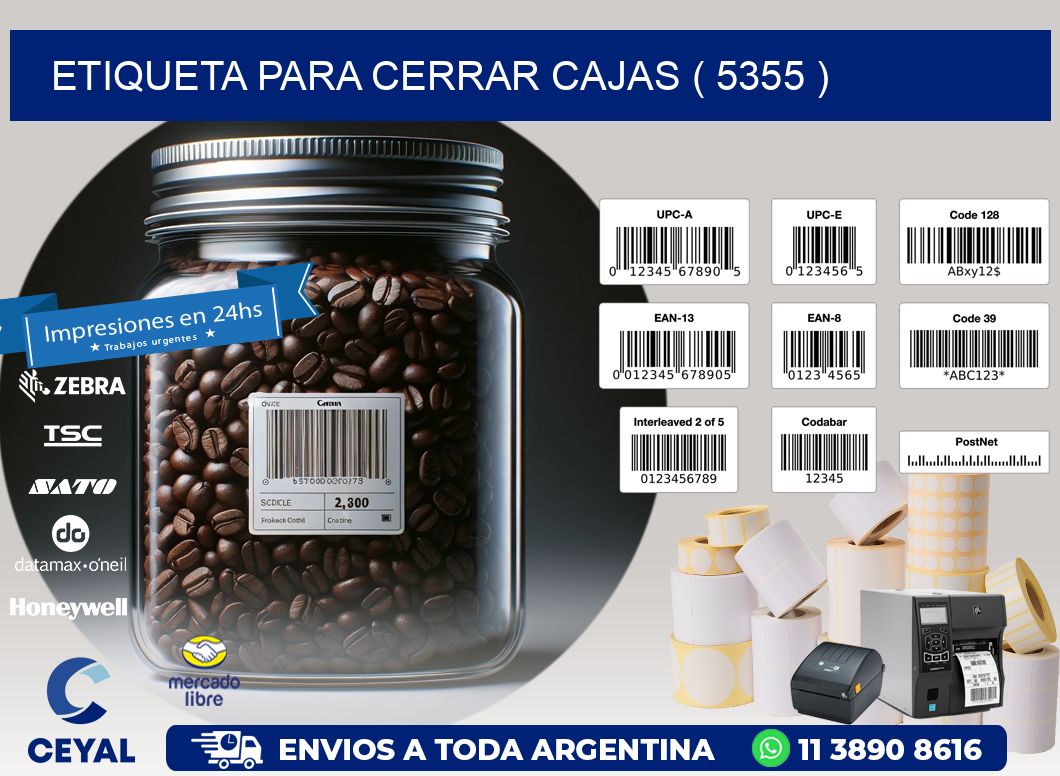 ETIQUETA PARA CERRAR CAJAS ( 5355 )