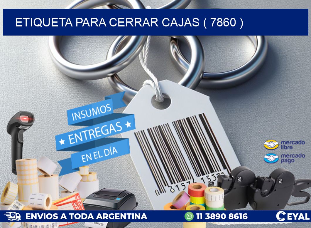 ETIQUETA PARA CERRAR CAJAS ( 7860 )