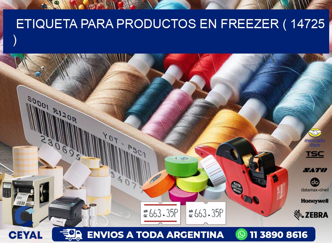 ETIQUETA PARA PRODUCTOS EN FREEZER ( 14725 )