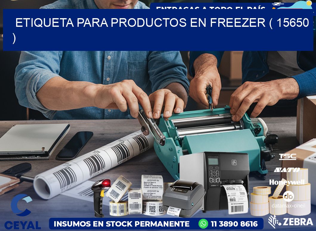 ETIQUETA PARA PRODUCTOS EN FREEZER ( 15650 )