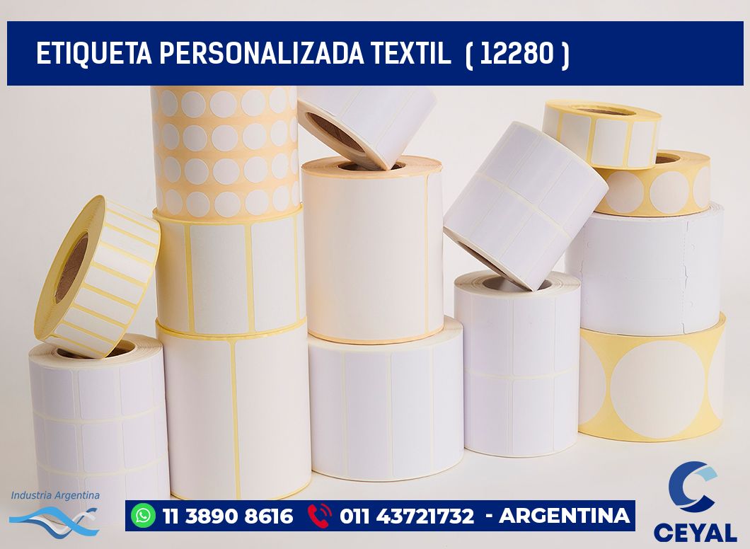 ETIQUETA PERSONALIZADA TEXTIL  ( 12280 )