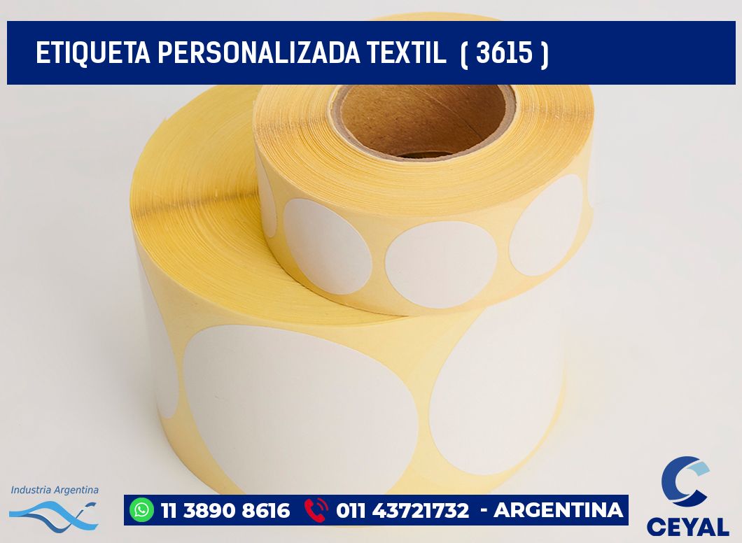 ETIQUETA PERSONALIZADA TEXTIL  ( 3615 )