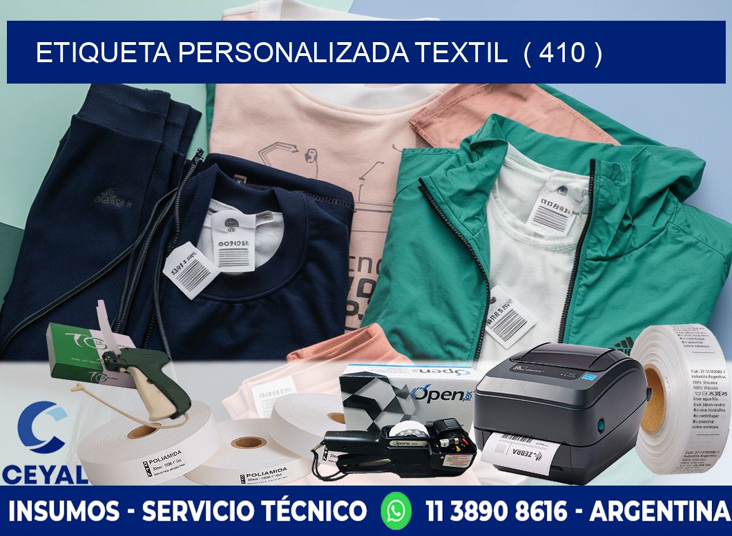 ETIQUETA PERSONALIZADA TEXTIL  ( 410 )