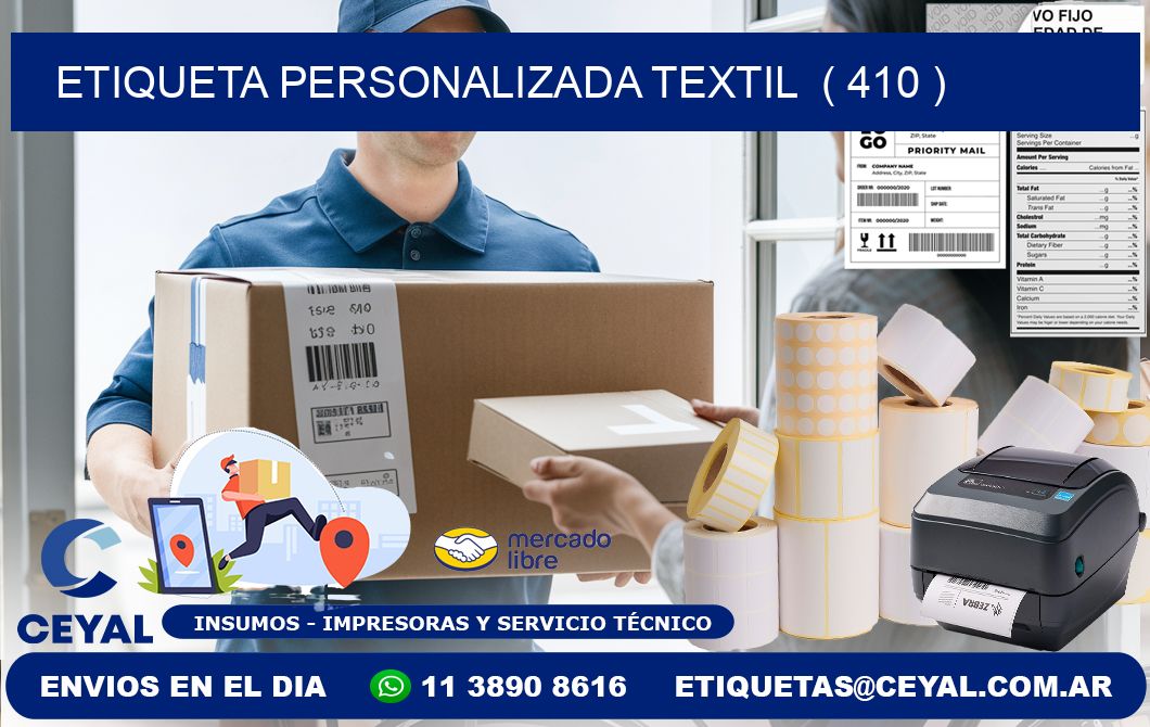 ETIQUETA PERSONALIZADA TEXTIL  ( 410 )