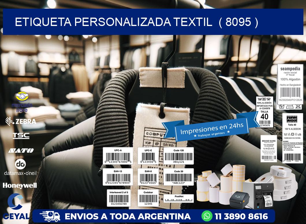 ETIQUETA PERSONALIZADA TEXTIL  ( 8095 )