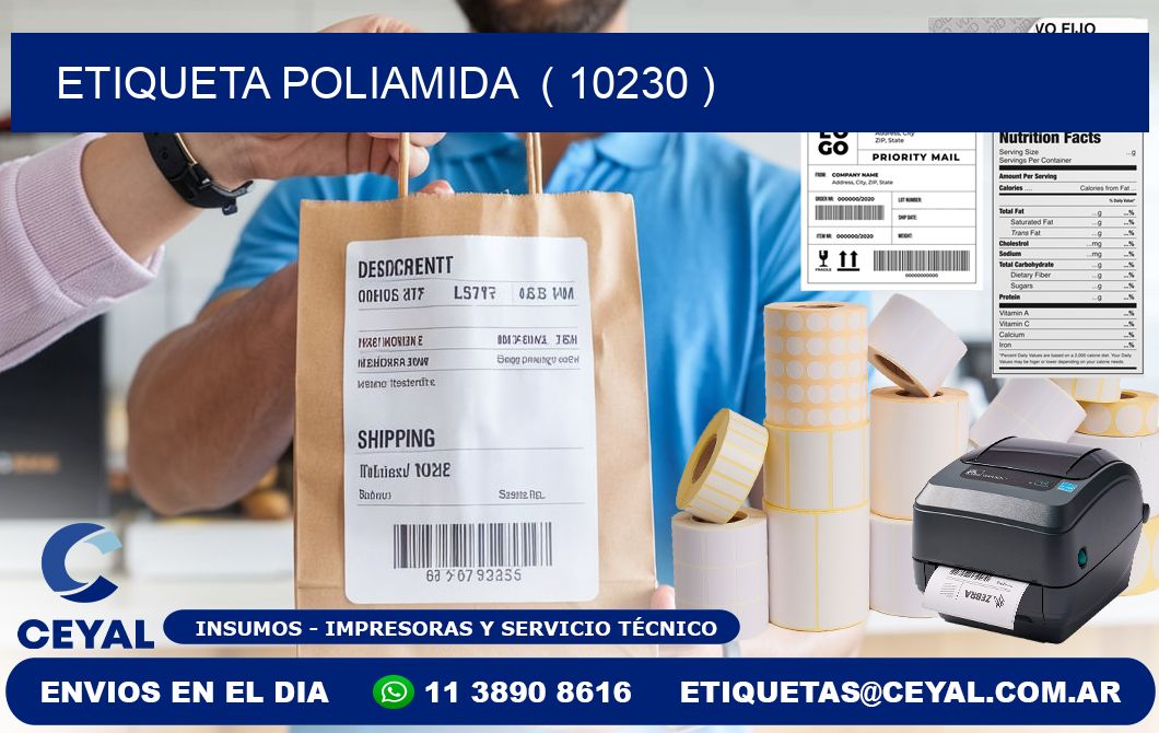ETIQUETA POLIAMIDA  ( 10230 )