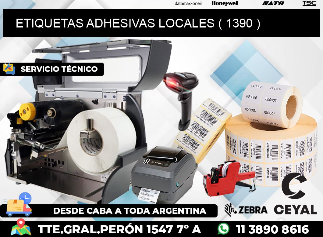 ETIQUETAS ADHESIVAS LOCALES ( 1390 )