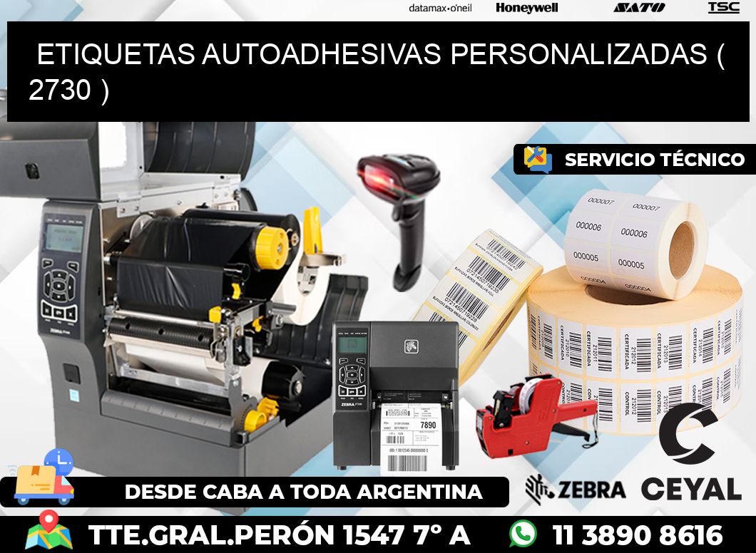 ETIQUETAS AUTOADHESIVAS PERSONALIZADAS ( 2730 )