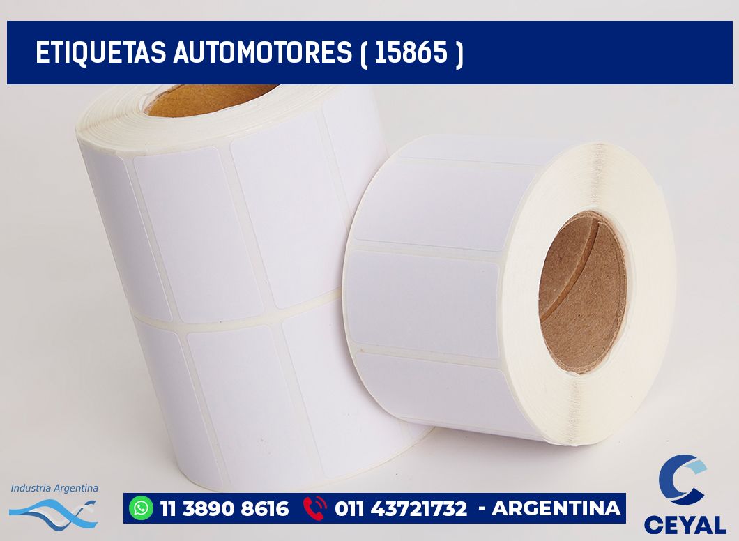 ETIQUETAS AUTOMOTORES ( 15865 )