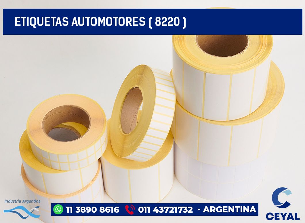 ETIQUETAS AUTOMOTORES ( 8220 )