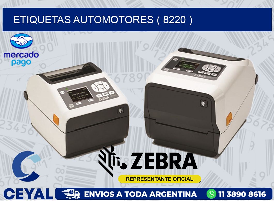 ETIQUETAS AUTOMOTORES ( 8220 )