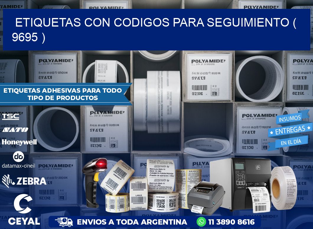 ETIQUETAS CON CODIGOS PARA SEGUIMIENTO ( 9695 )