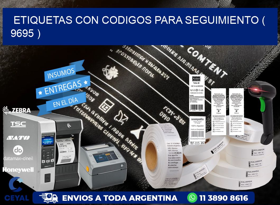 ETIQUETAS CON CODIGOS PARA SEGUIMIENTO ( 9695 )