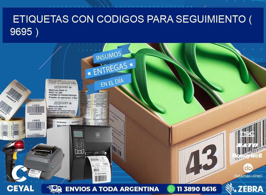 ETIQUETAS CON CODIGOS PARA SEGUIMIENTO ( 9695 )