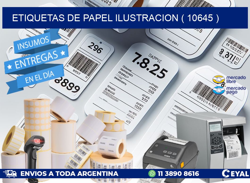 ETIQUETAS DE PAPEL ILUSTRACION ( 10645 )