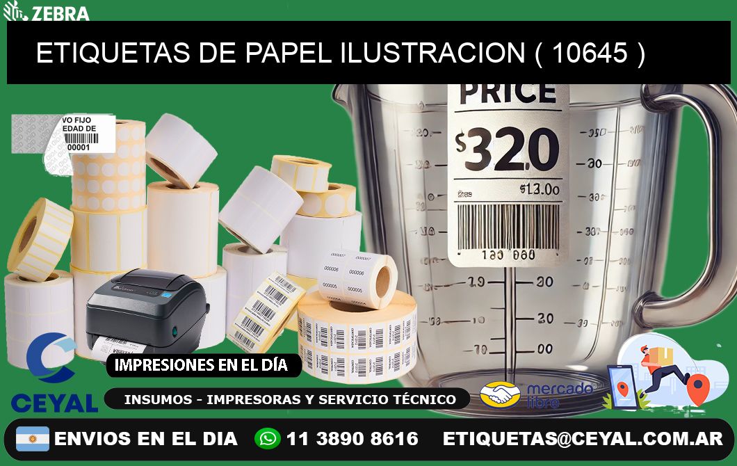 ETIQUETAS DE PAPEL ILUSTRACION ( 10645 )
