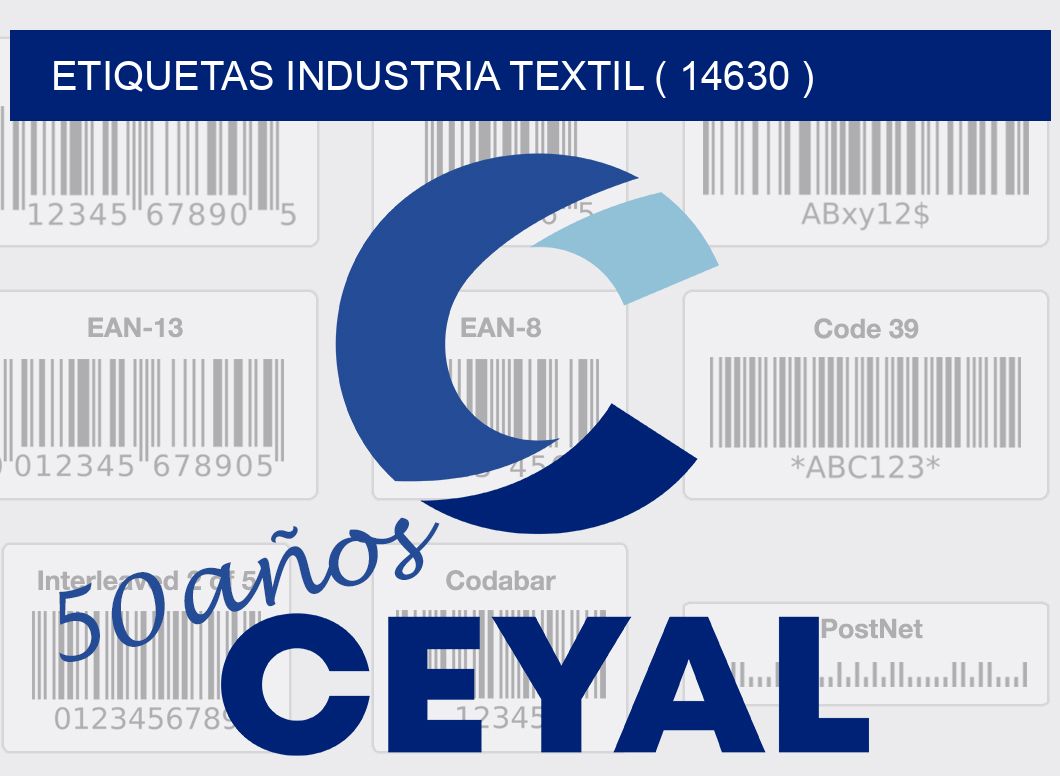 ETIQUETAS INDUSTRIA TEXTIL ( 14630 )