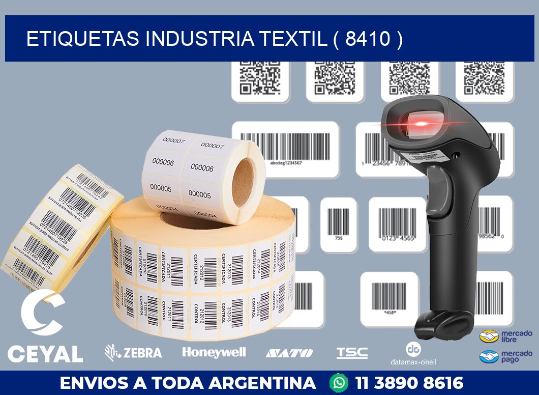 ETIQUETAS INDUSTRIA TEXTIL ( 8410 )