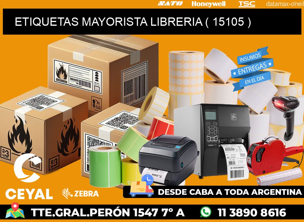 ETIQUETAS MAYORISTA LIBRERIA ( 15105 )