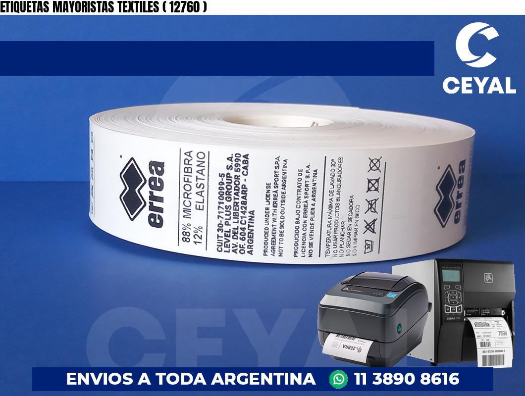 ETIQUETAS MAYORISTAS TEXTILES ( 12760 )