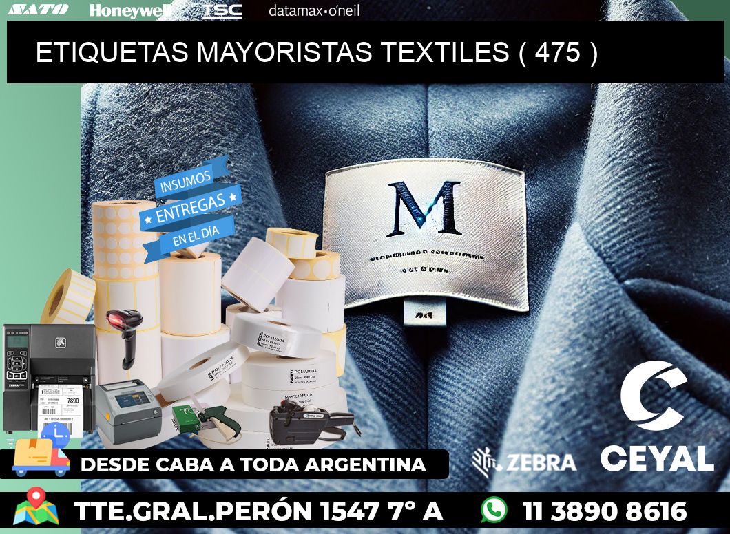 ETIQUETAS MAYORISTAS TEXTILES ( 475 )