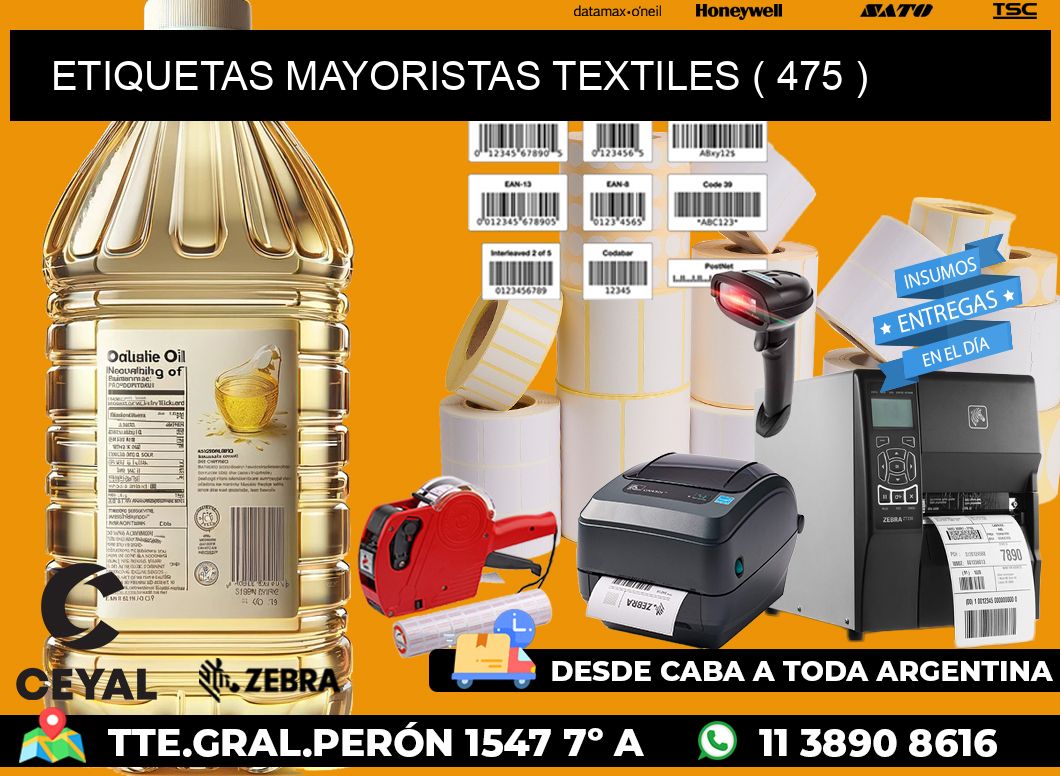 ETIQUETAS MAYORISTAS TEXTILES ( 475 )