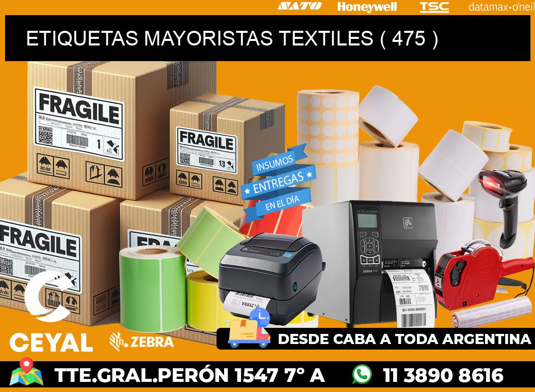 ETIQUETAS MAYORISTAS TEXTILES ( 475 )