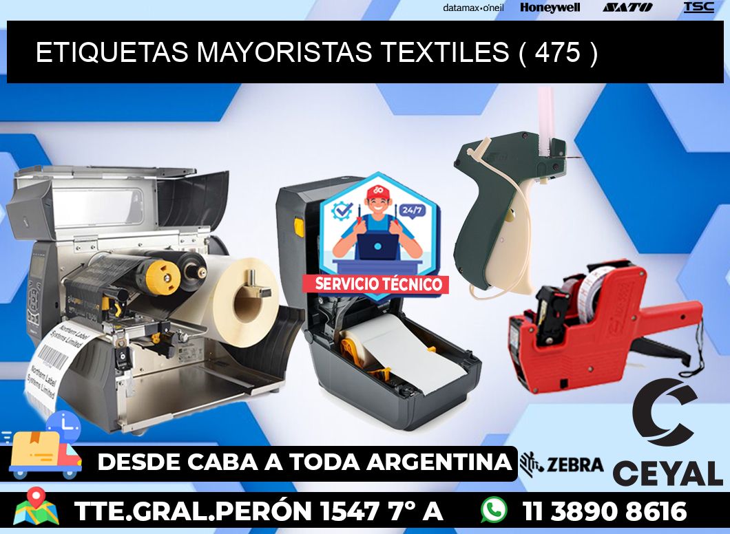 ETIQUETAS MAYORISTAS TEXTILES ( 475 )