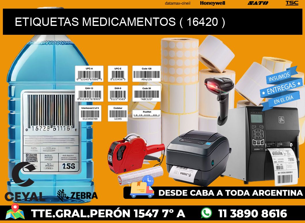 ETIQUETAS MEDICAMENTOS ( 16420 )