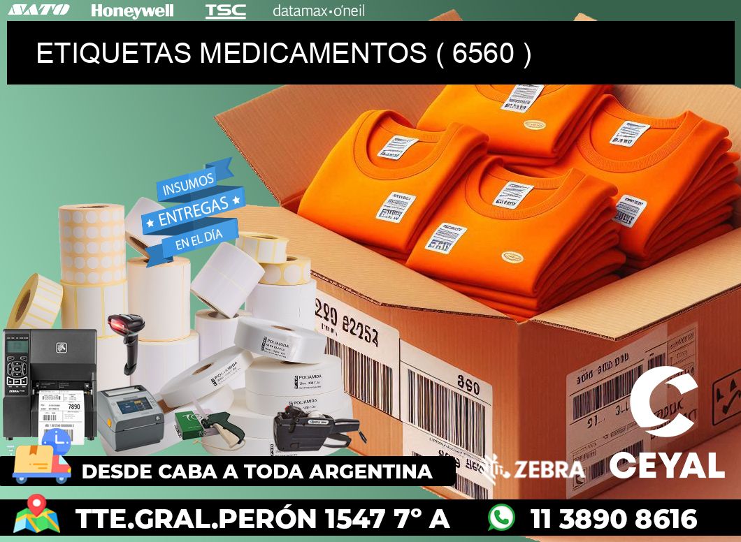 ETIQUETAS MEDICAMENTOS ( 6560 )