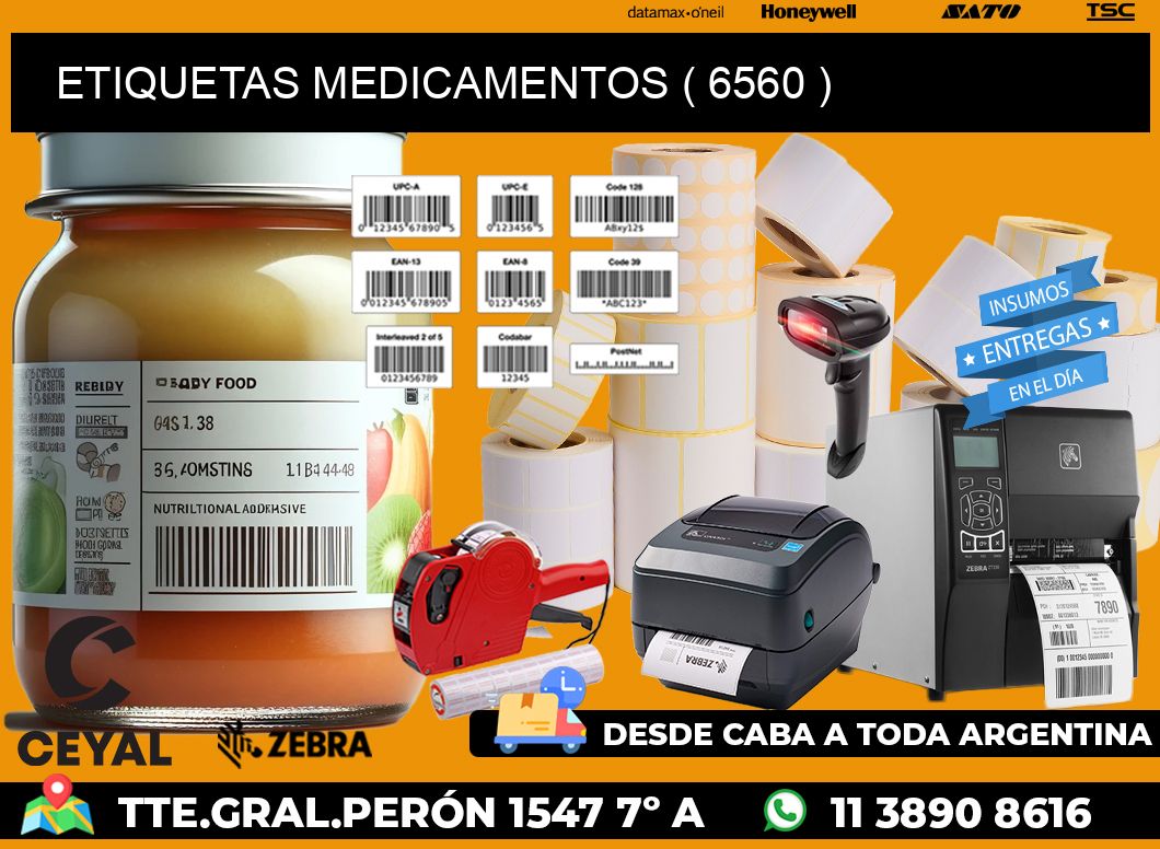 ETIQUETAS MEDICAMENTOS ( 6560 )