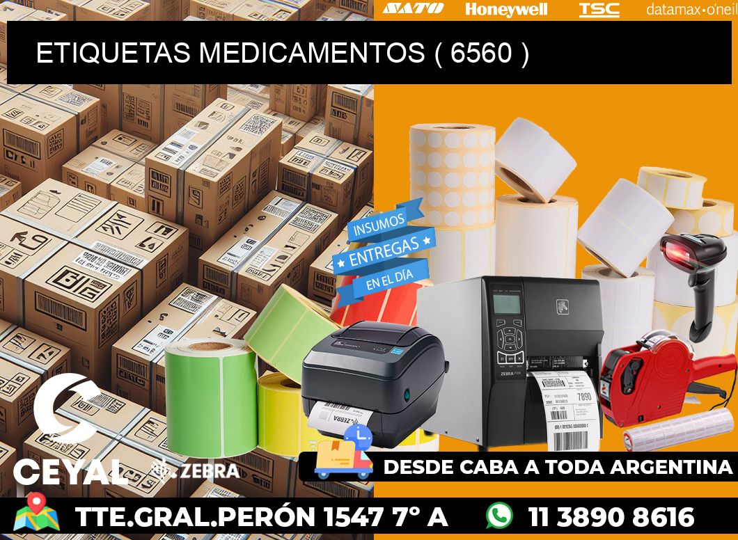 ETIQUETAS MEDICAMENTOS ( 6560 )